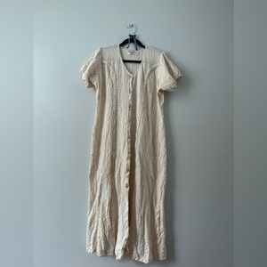Vintage 100% Cotton Hand Knit in Italy Dress